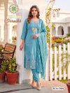 Varnika Vol 3 By Passion Tree Roman Silk Kurti With Bottom Dupatta 